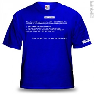 Windows Blue Screen Of Death T-Shirt